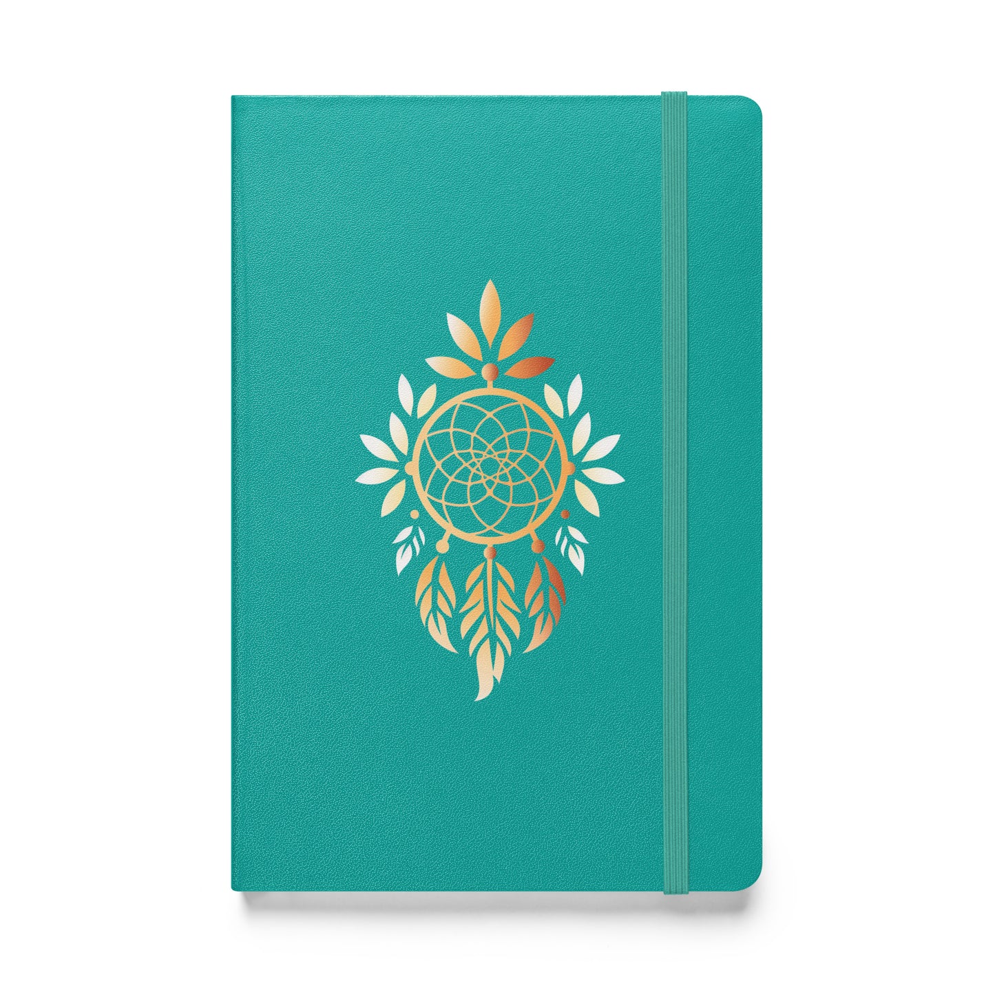 Golden dreamcatcher Hardcover bound notebook