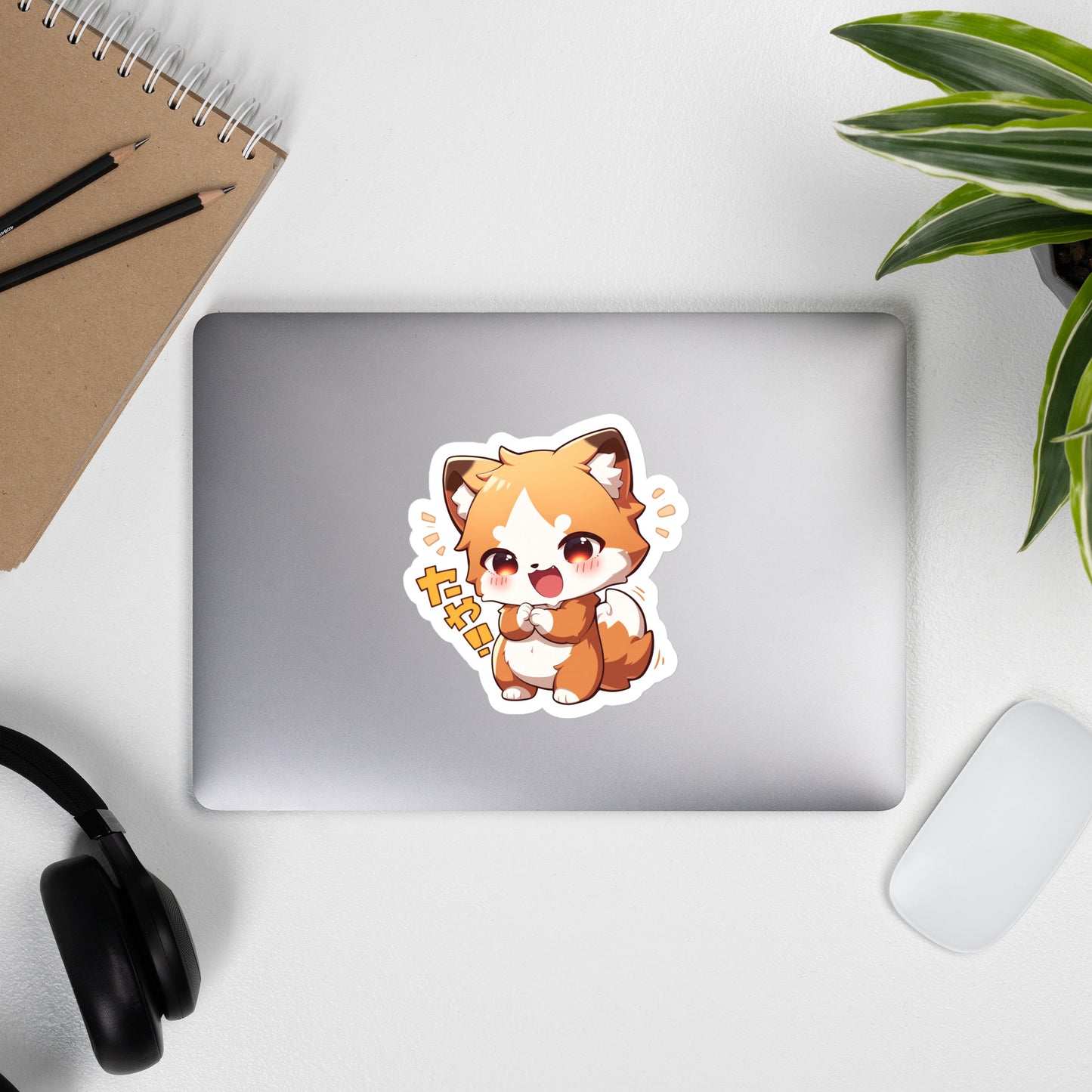 Cute little fox Bubble-free stickers