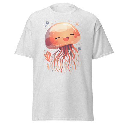 Smiling jellyfish kawaii Men's classic tee