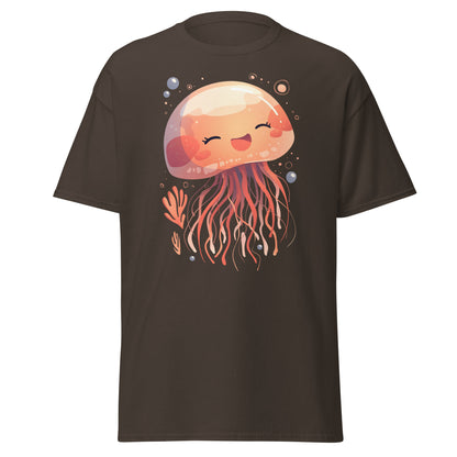 Smiling jellyfish kawaii Men's classic tee