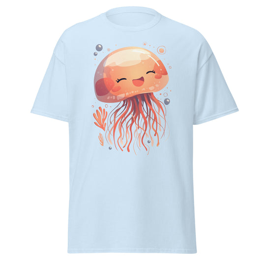 Méduse souriante kawaii T-shirt classique pour hommes