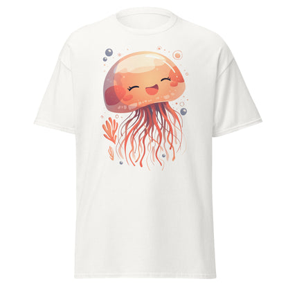 Smiling jellyfish kawaii Men's classic tee