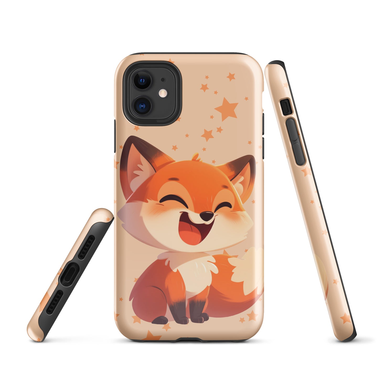 Coque rigide pour iPhone® avec renard roux de dessin animé