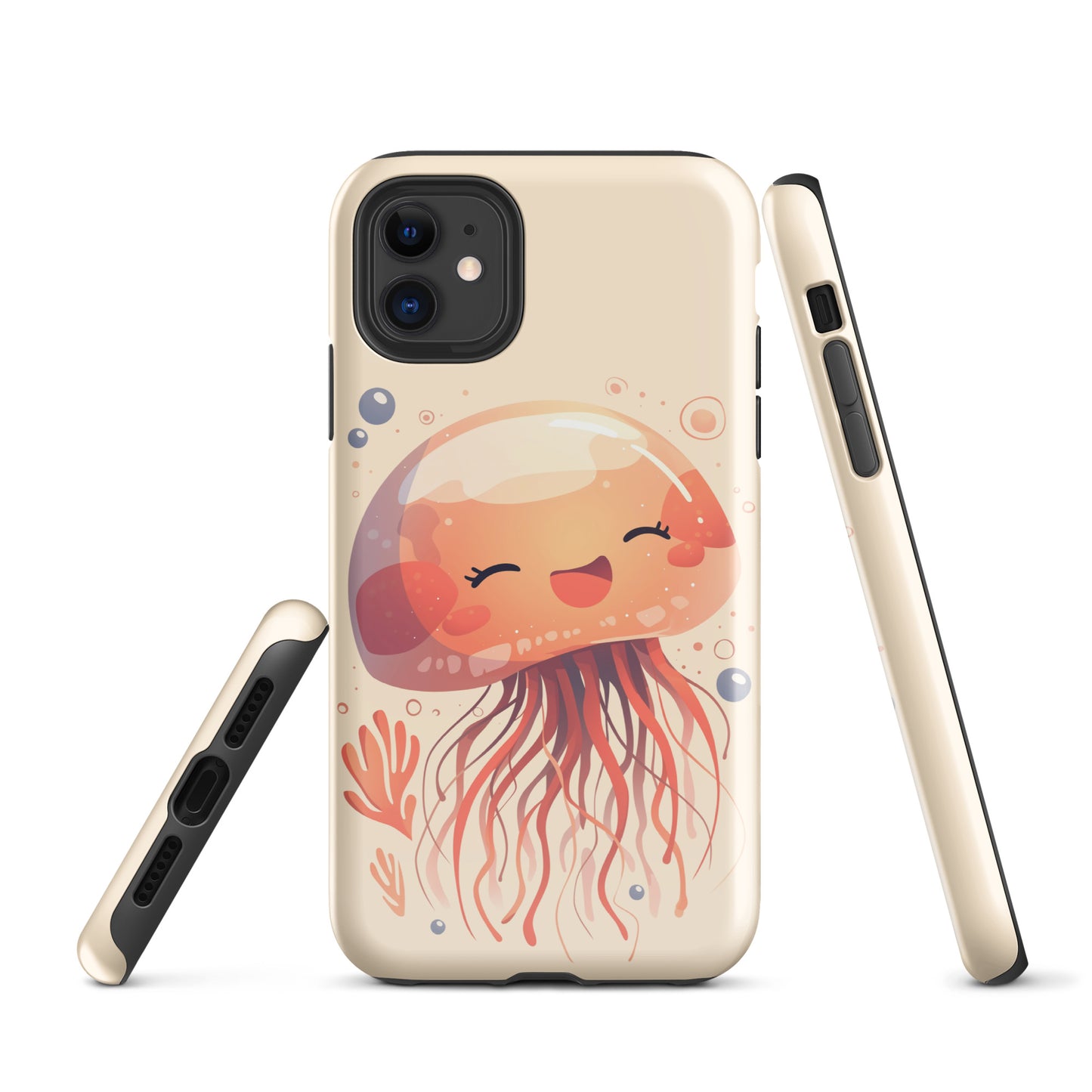 Smiling jellyfish kawaii Tough Case for iPhone®