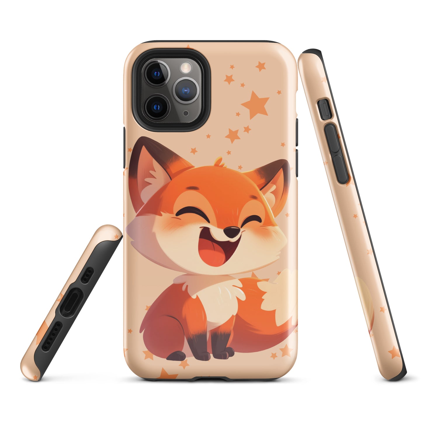 Coque rigide pour iPhone® avec renard roux de dessin animé