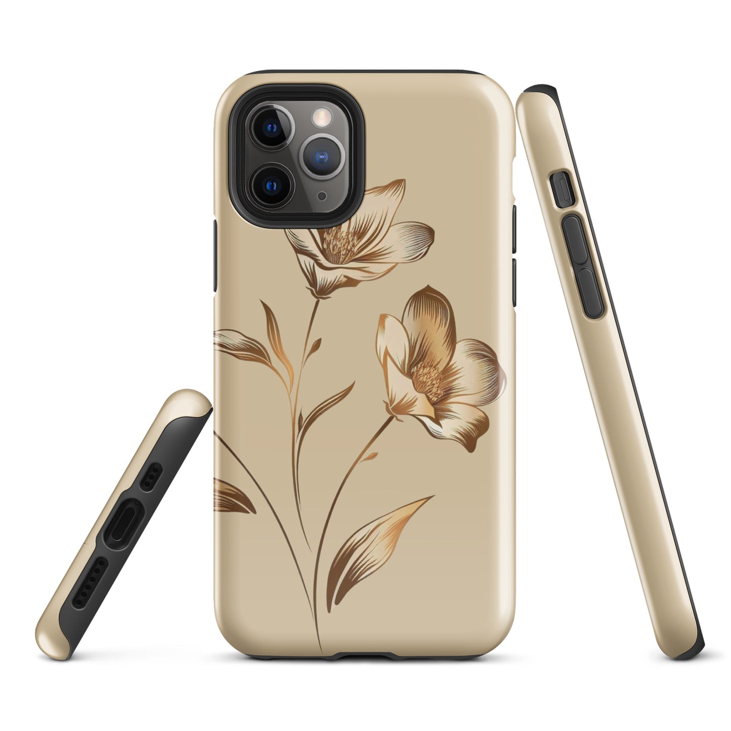 Golden flowers bunch Tough Case for iPhone®