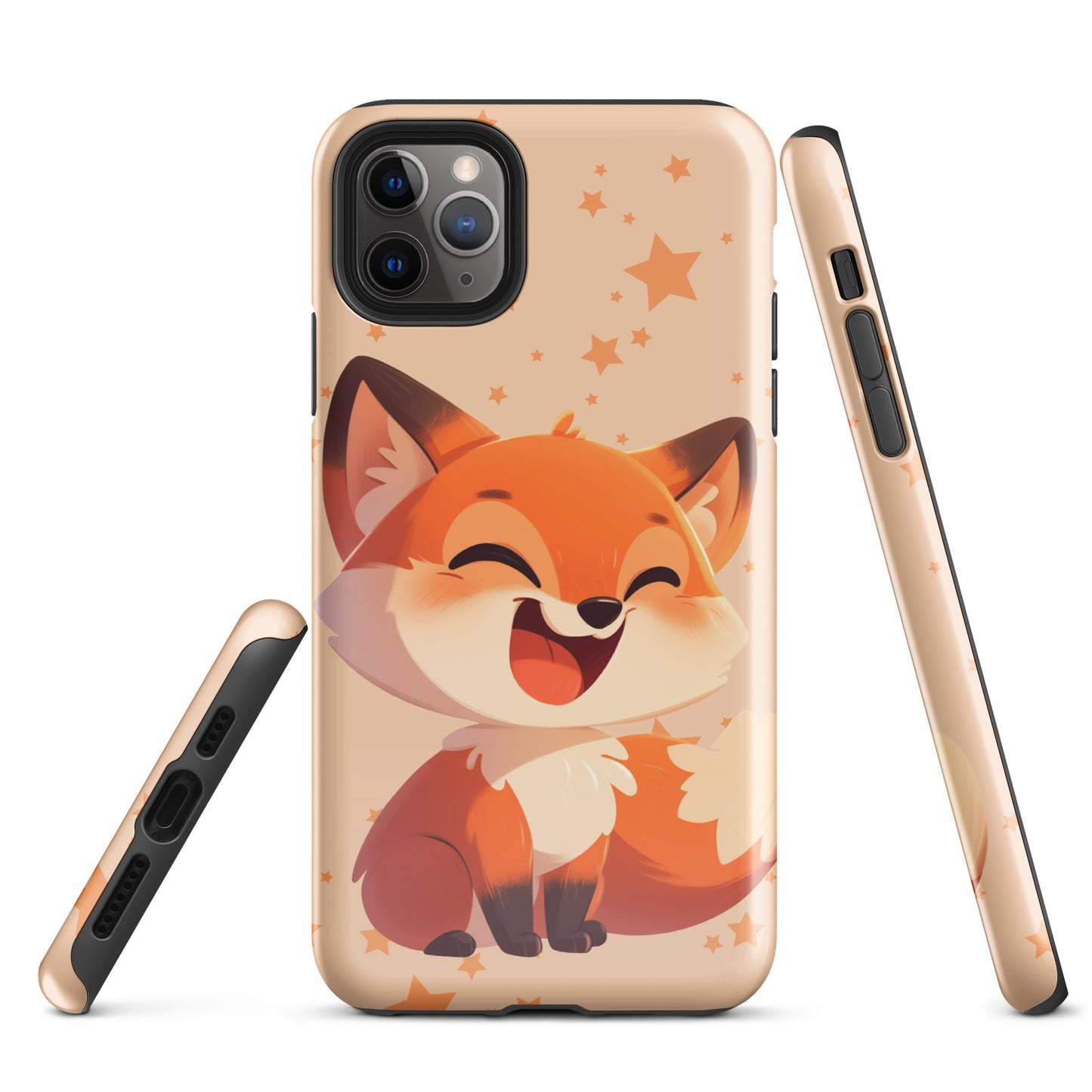 Coque rigide pour iPhone® avec renard roux de dessin animé