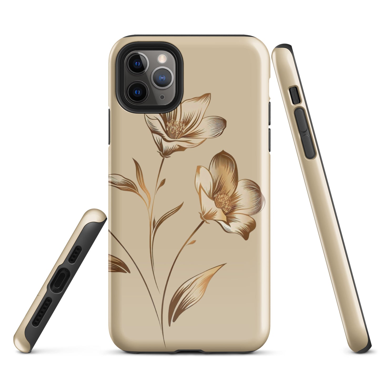 Golden flowers bunch Tough Case for iPhone®