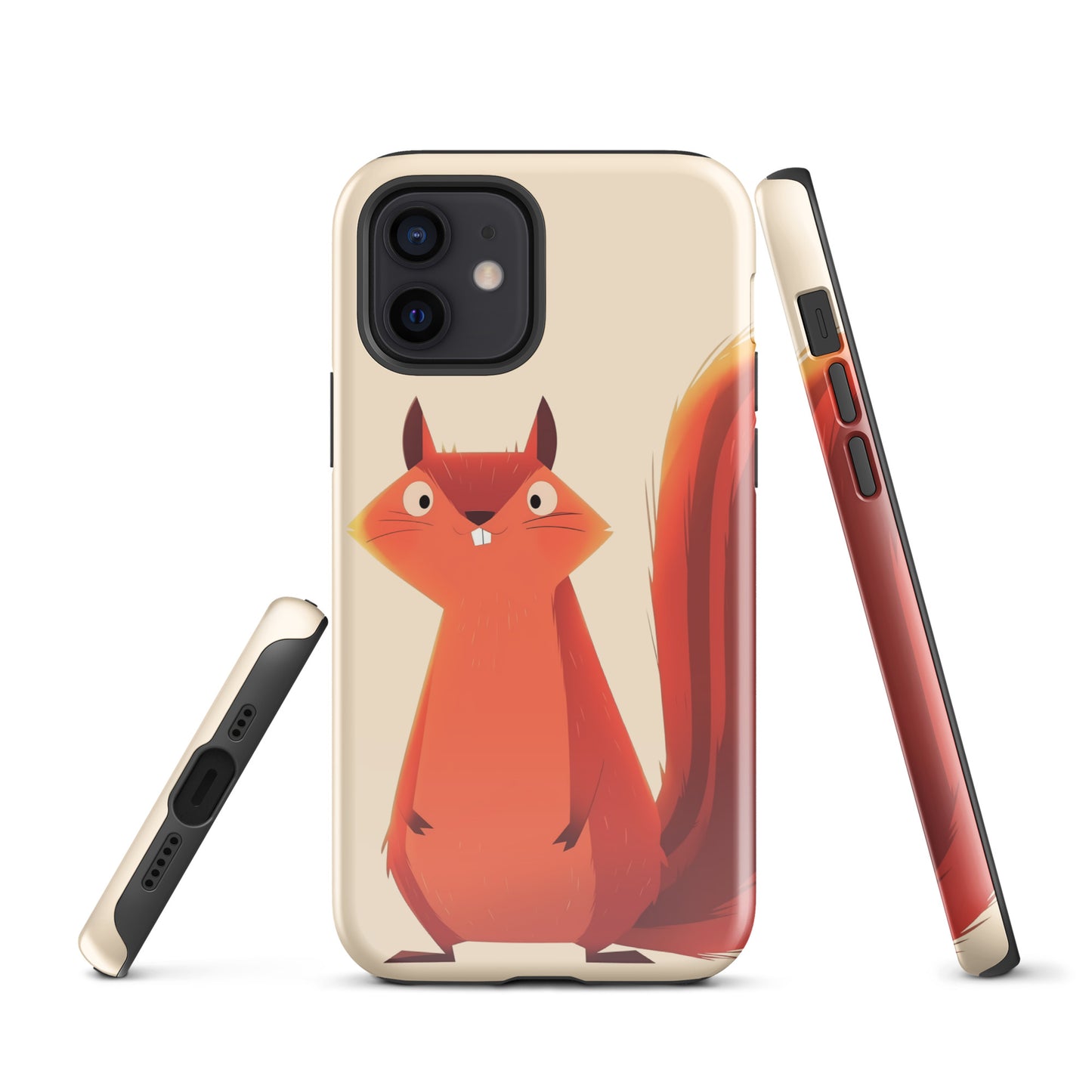 Coque rigide pour iPhone®, écureuil roux idiot