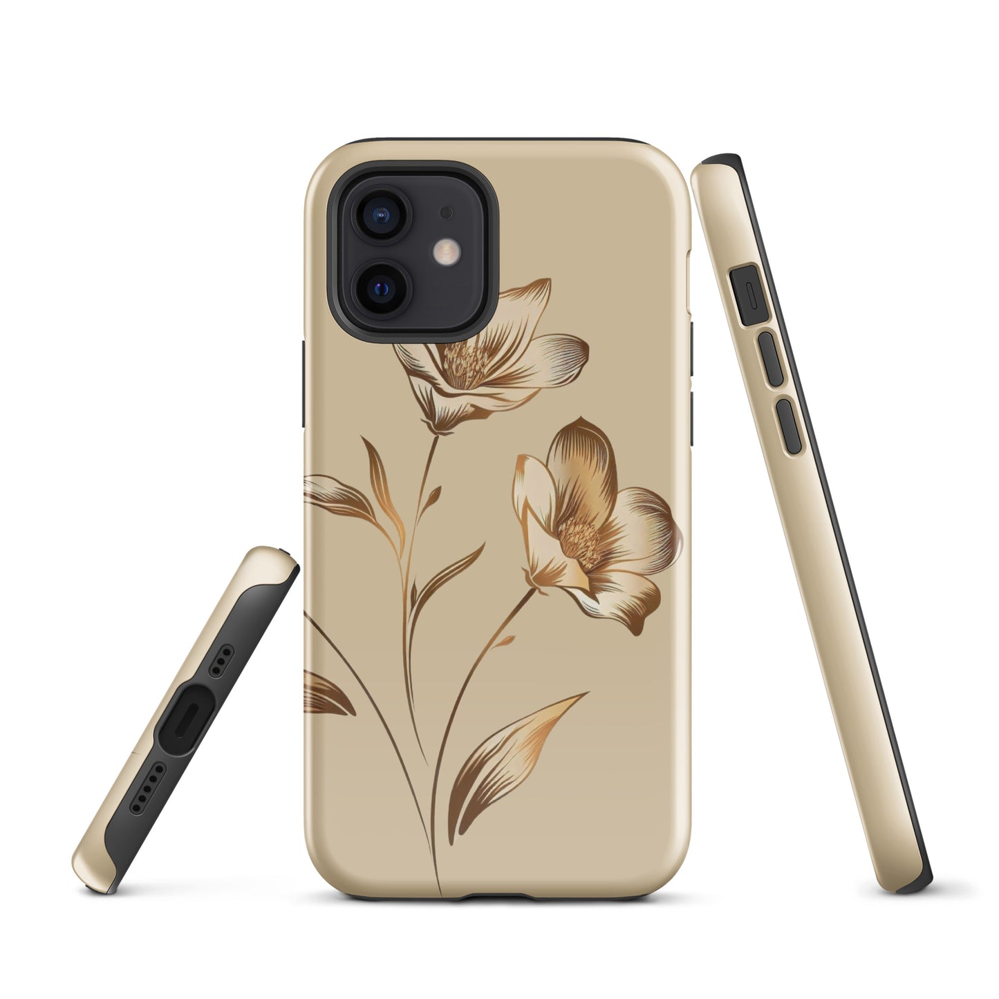 Golden flowers bunch Tough Case for iPhone®