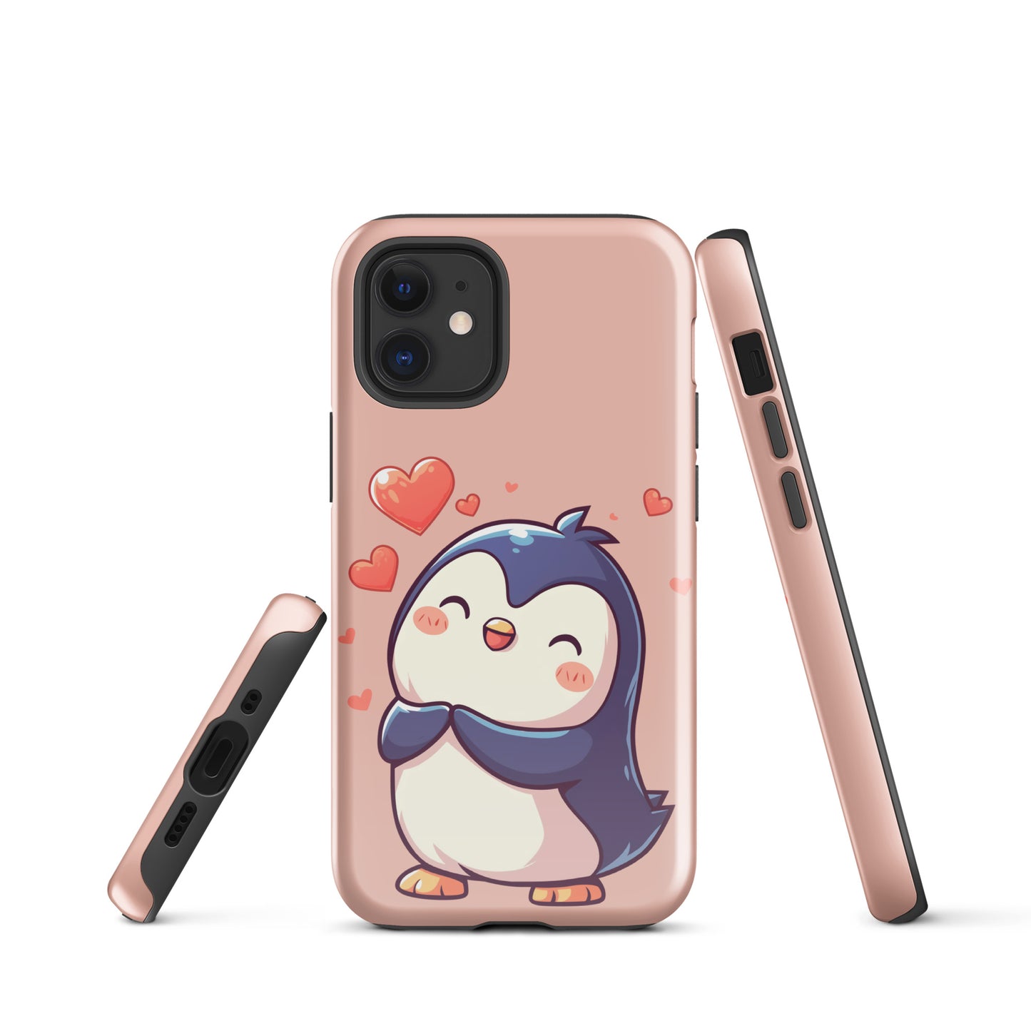 Cute penguin love Tough Case for iPhone®