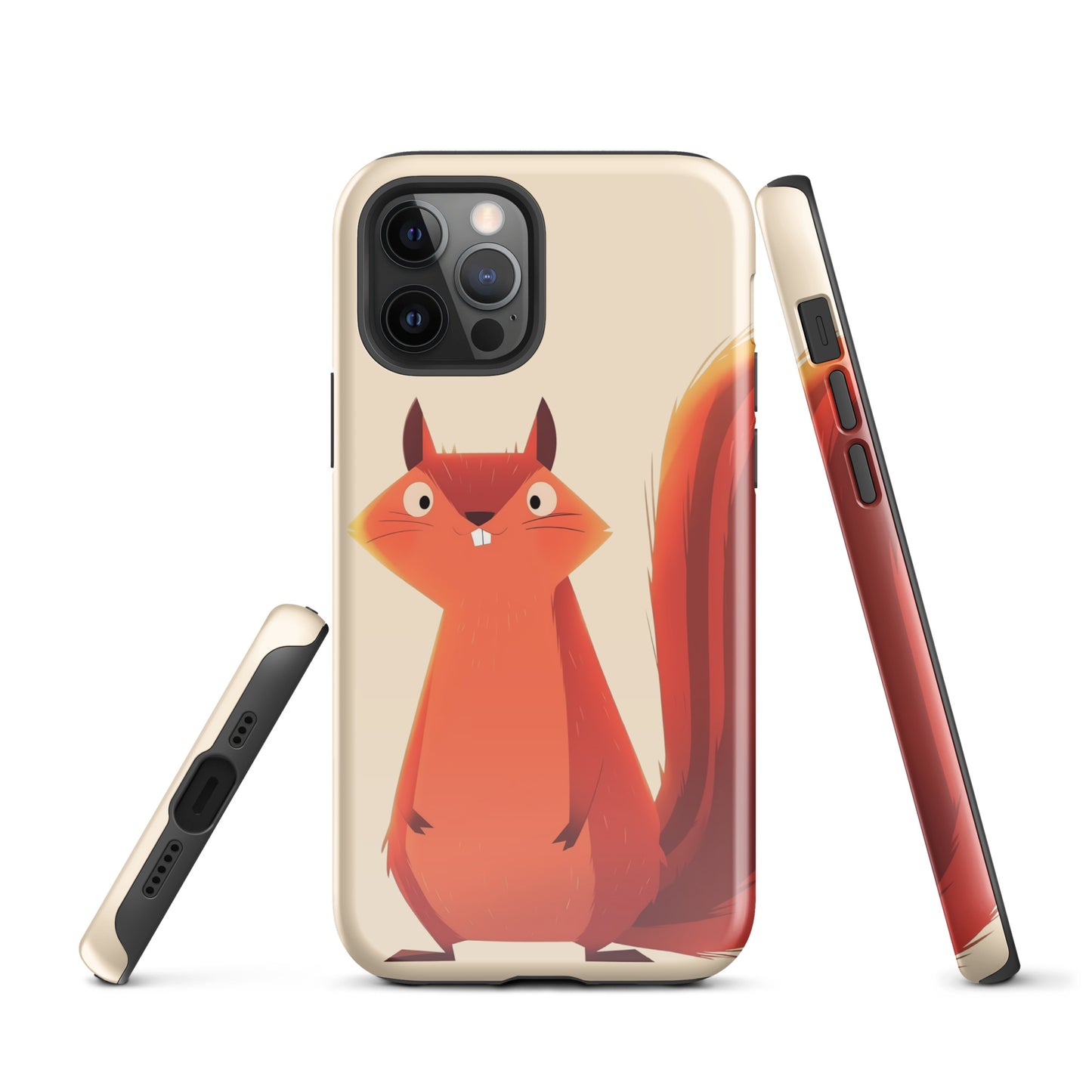 Coque rigide pour iPhone®, écureuil roux idiot