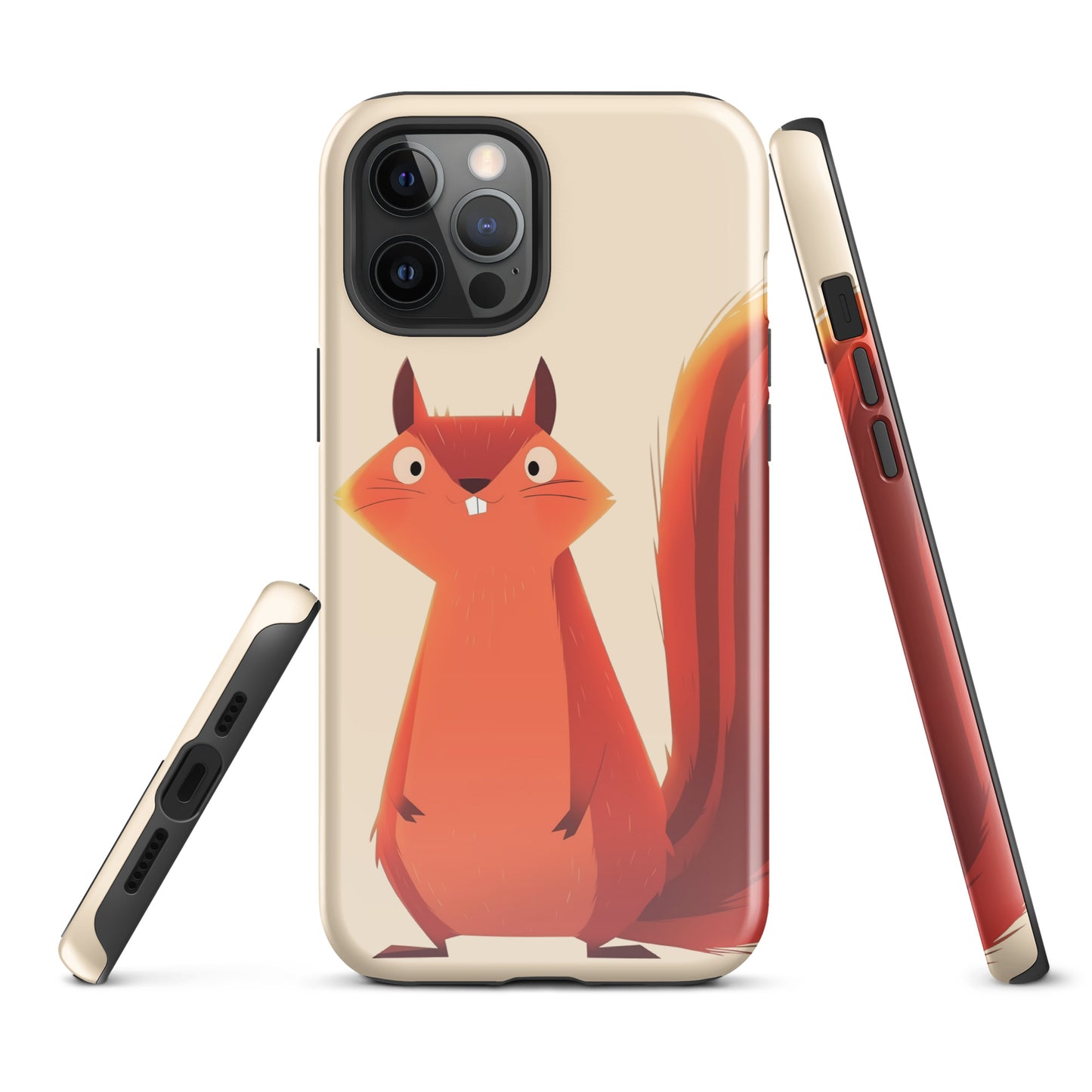 Coque rigide pour iPhone®, écureuil roux idiot