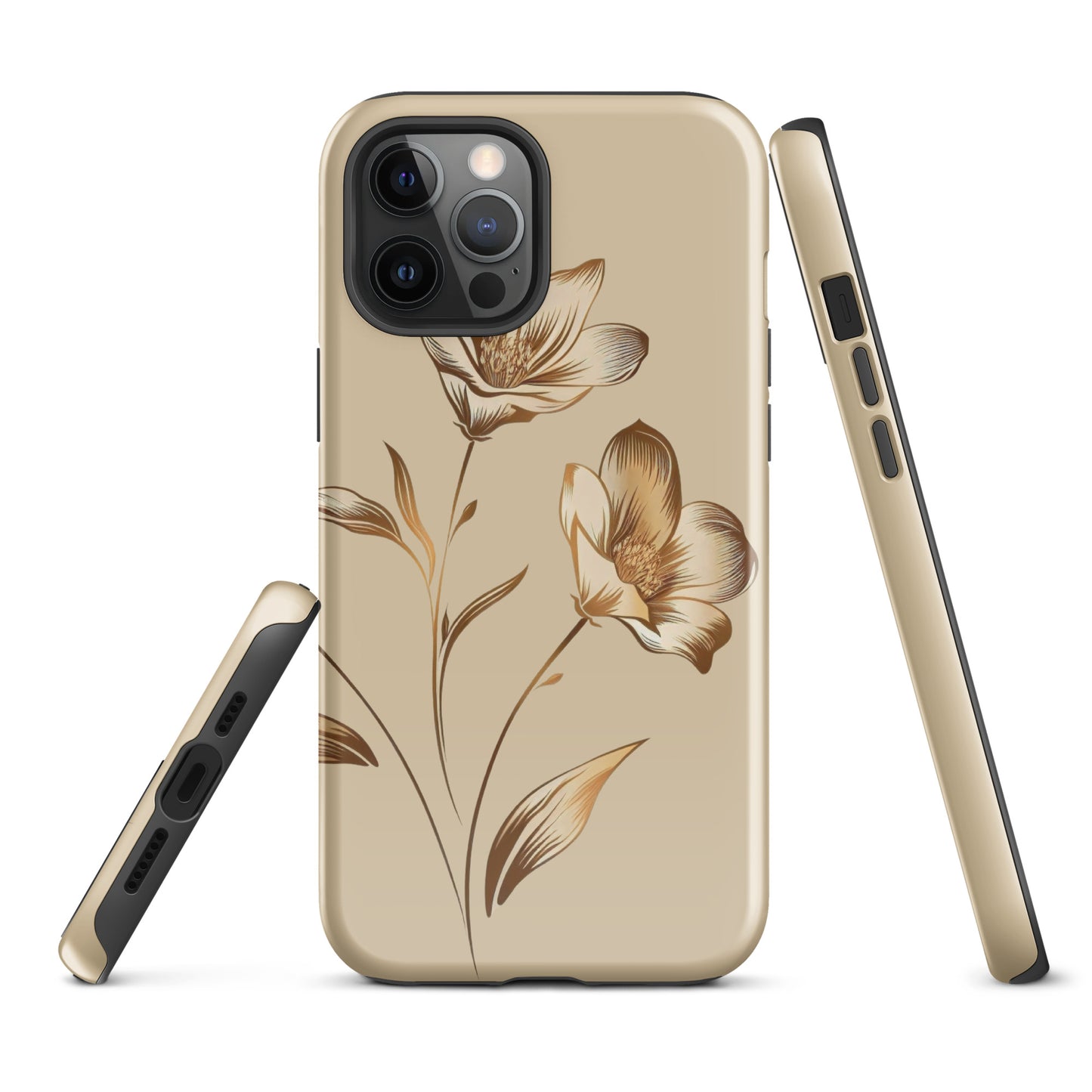 Golden flowers bunch Tough Case for iPhone®