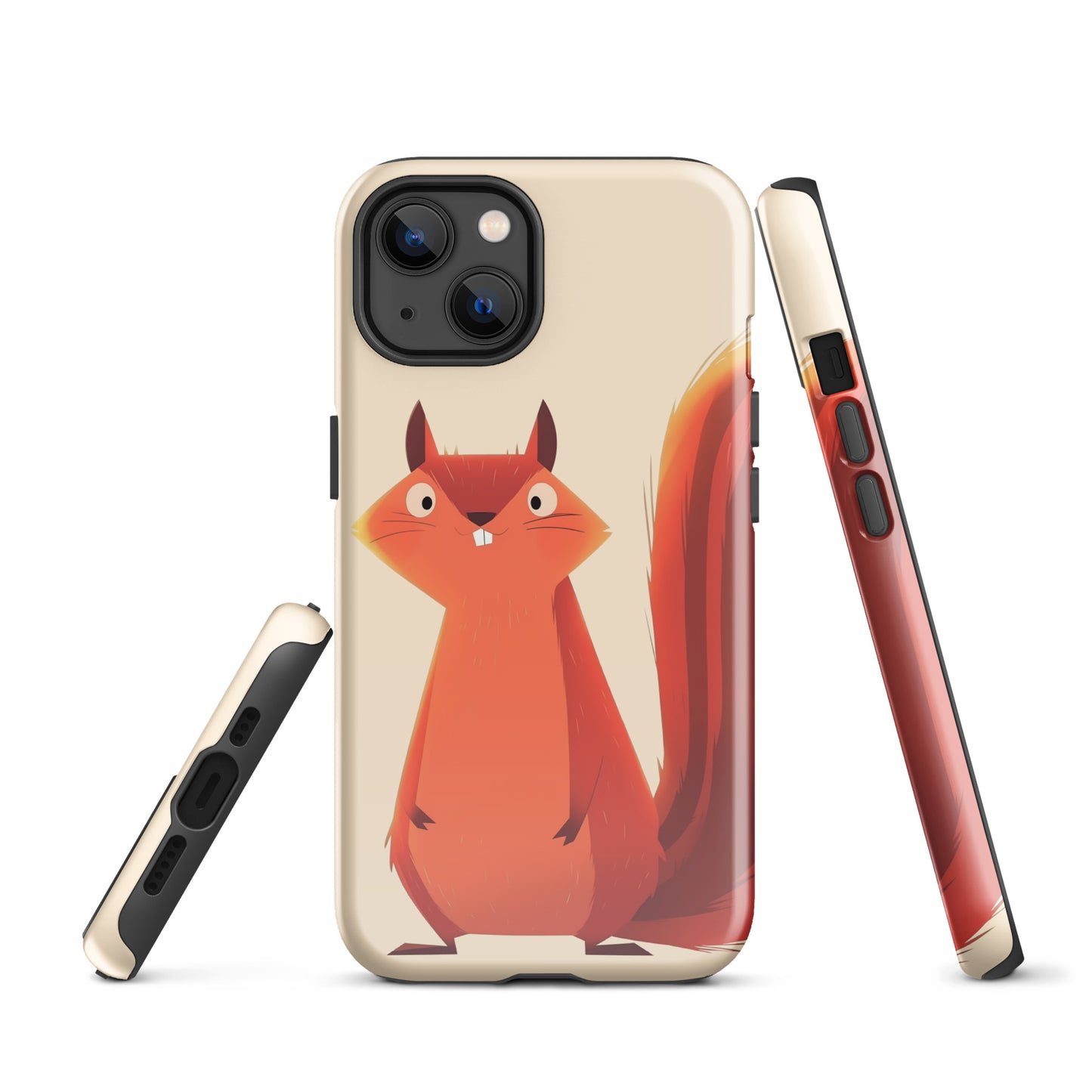 Coque rigide pour iPhone®, écureuil roux idiot