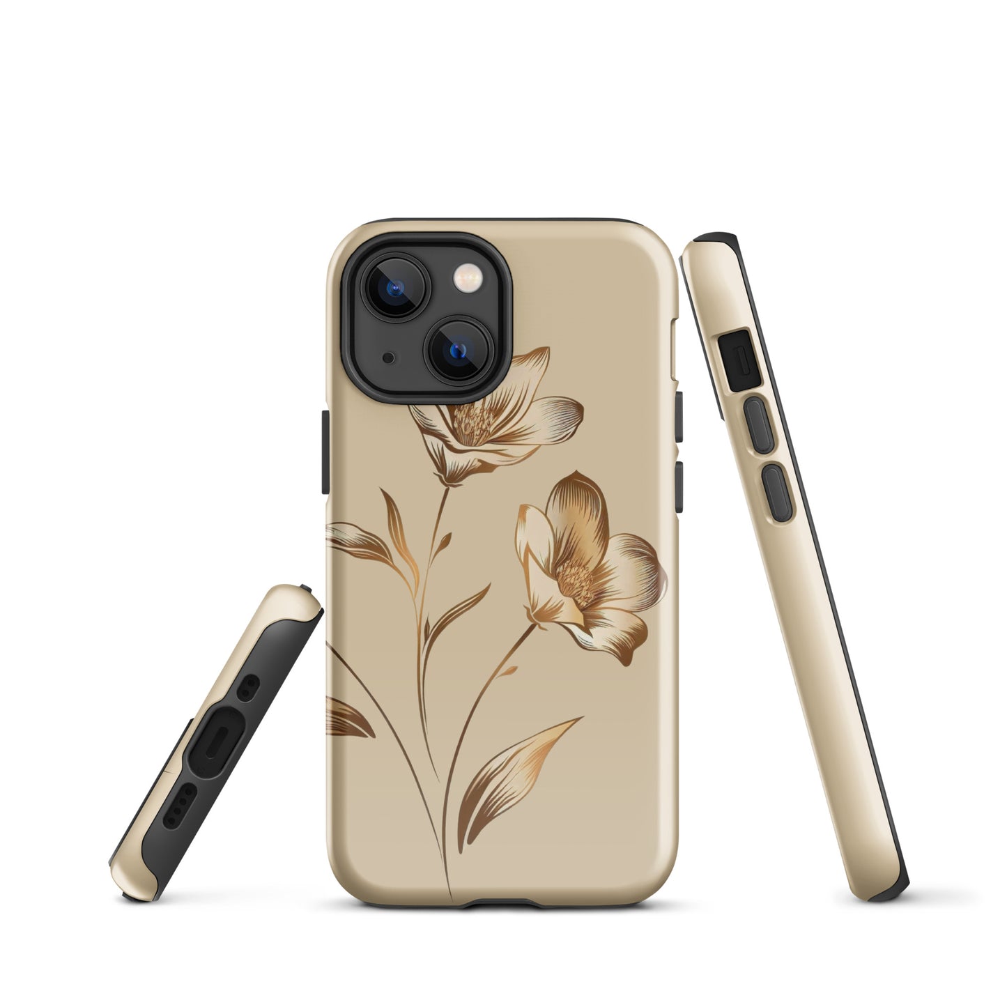 Golden flowers bunch Tough Case for iPhone®