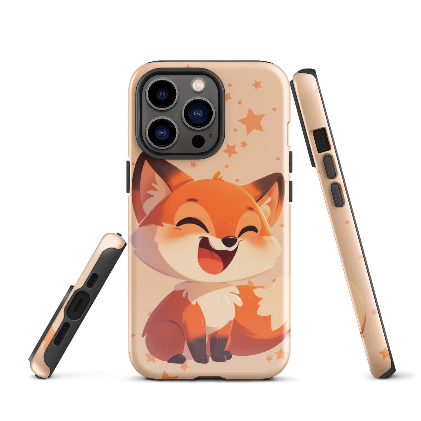 Coque rigide pour iPhone® avec renard roux de dessin animé