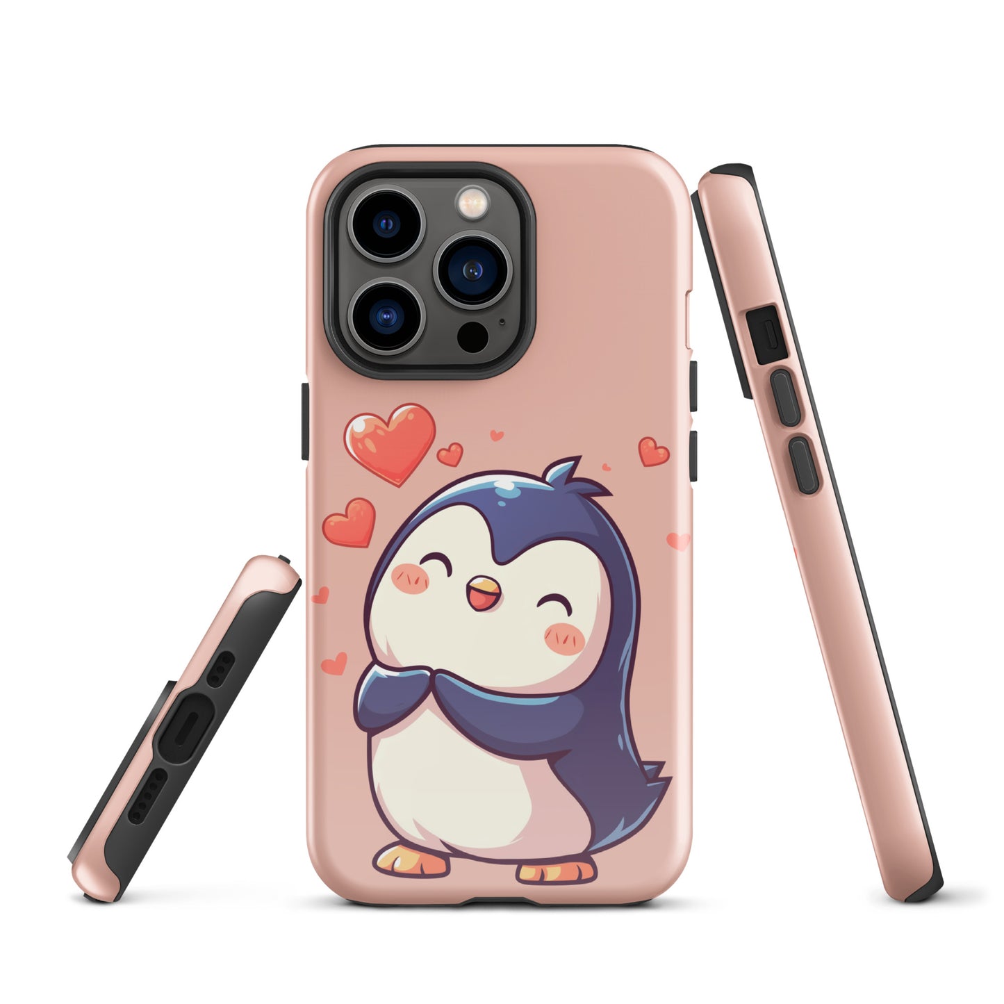 Cute penguin love Tough Case for iPhone®