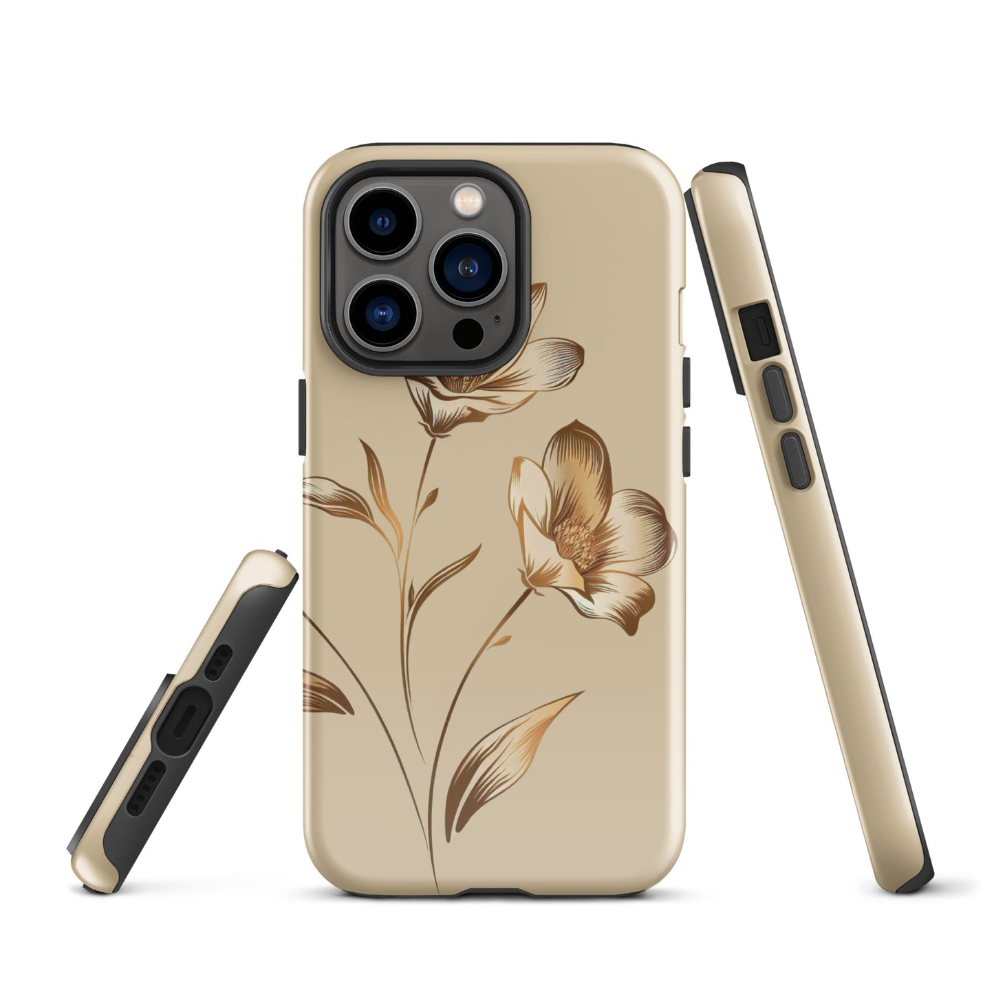 Golden flowers bunch Tough Case for iPhone®