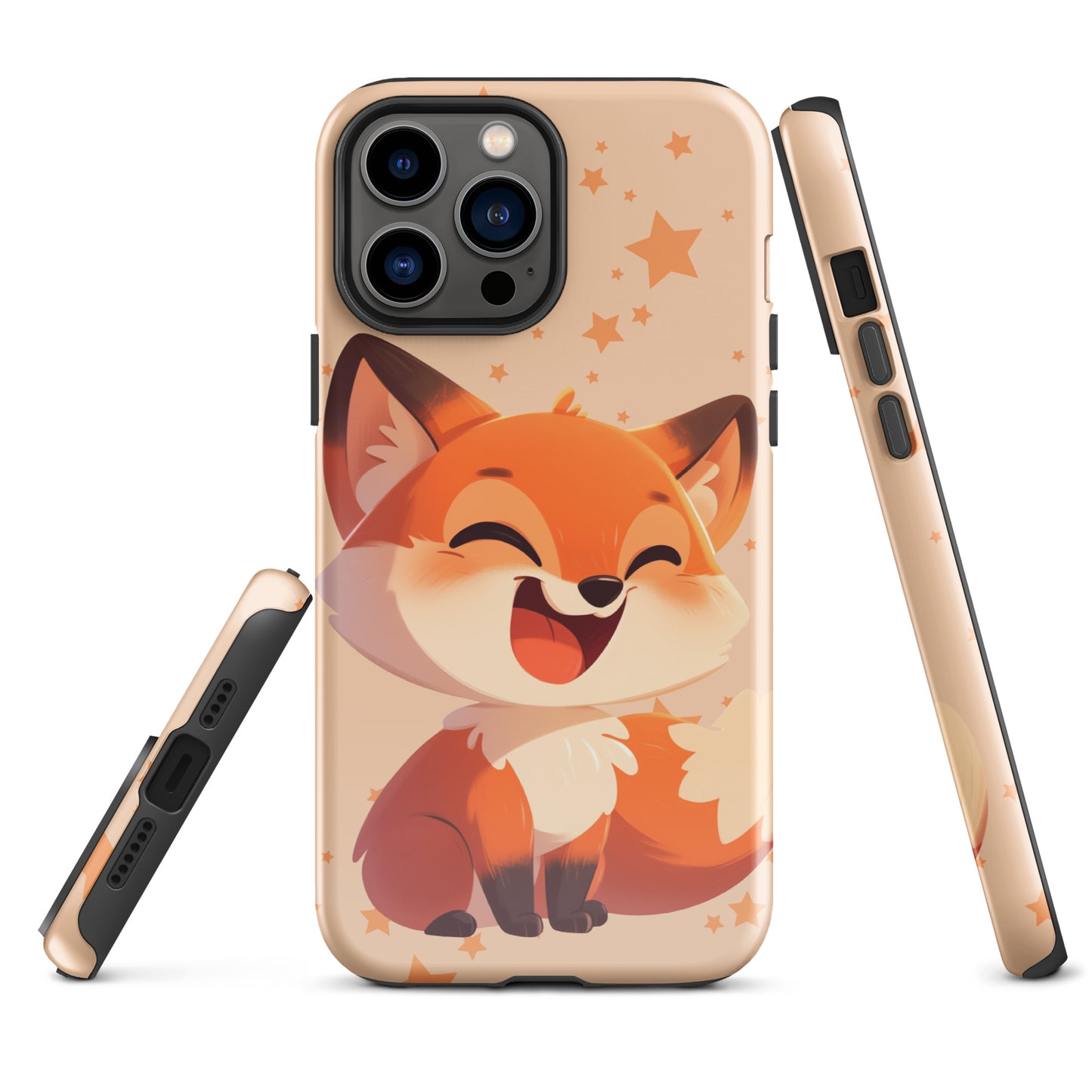 Coque rigide pour iPhone® avec renard roux de dessin animé