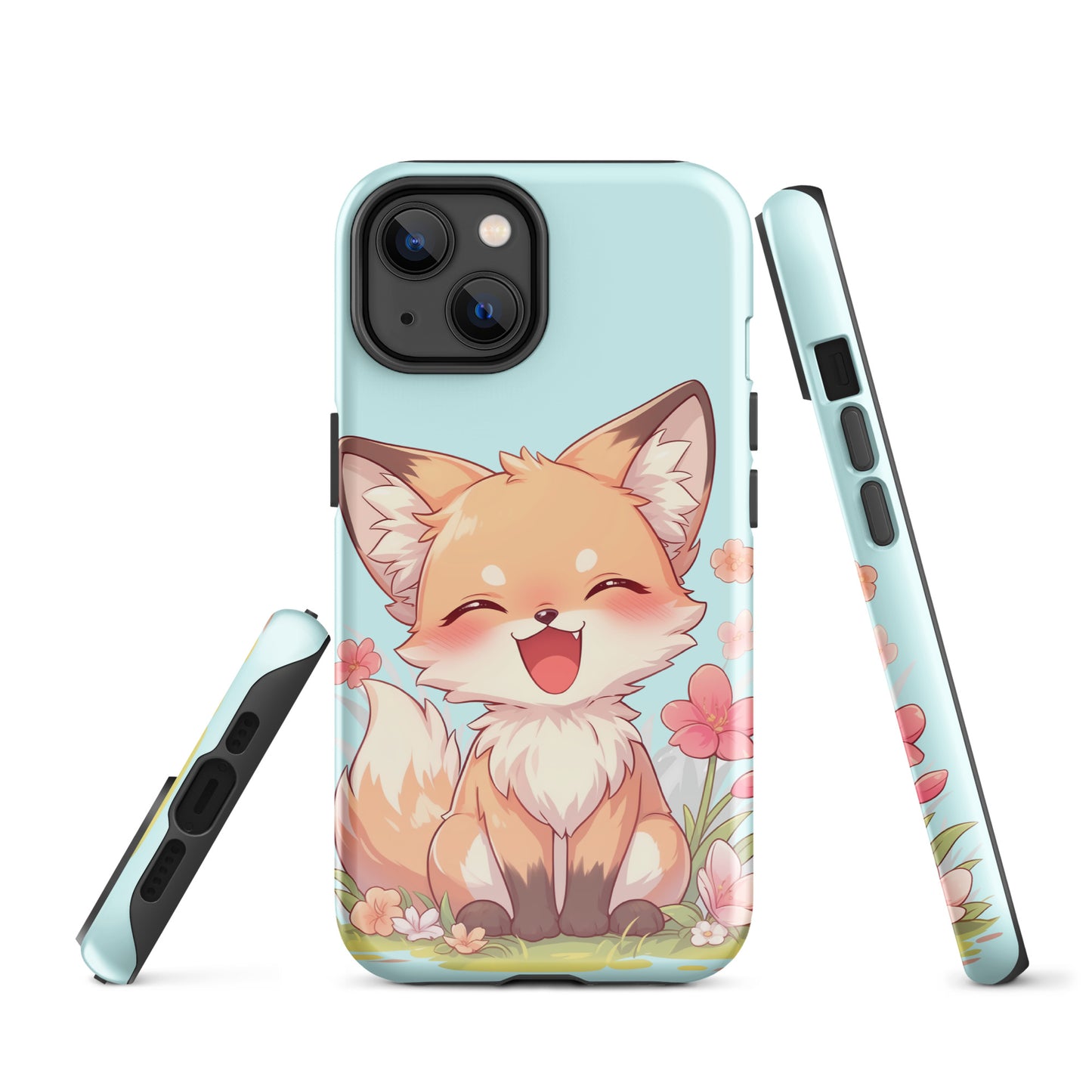 Cute red fox smiling Tough Case for iPhone®