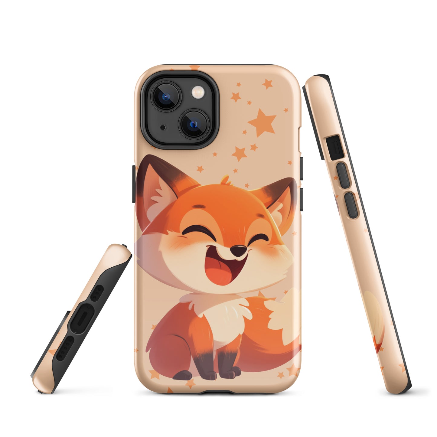 Coque rigide pour iPhone® avec renard roux de dessin animé