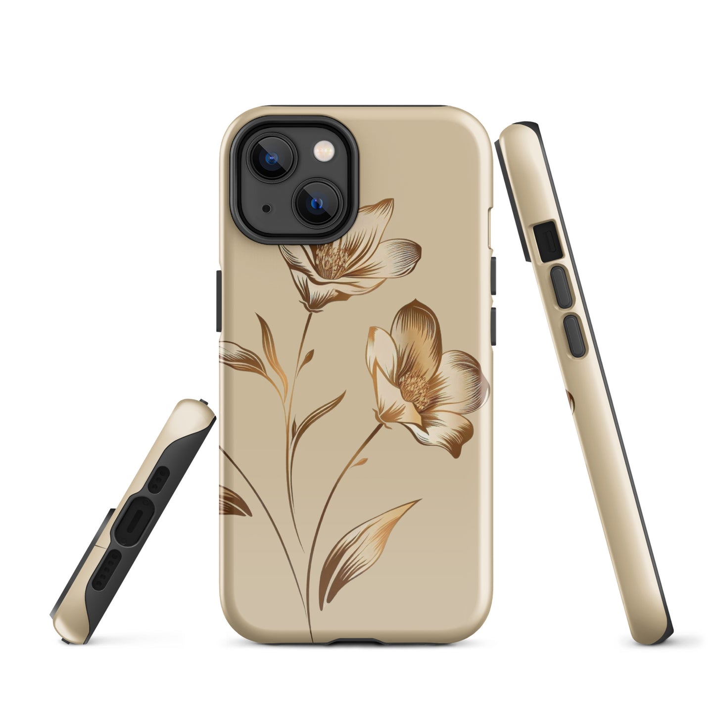 Golden flowers bunch Tough Case for iPhone®