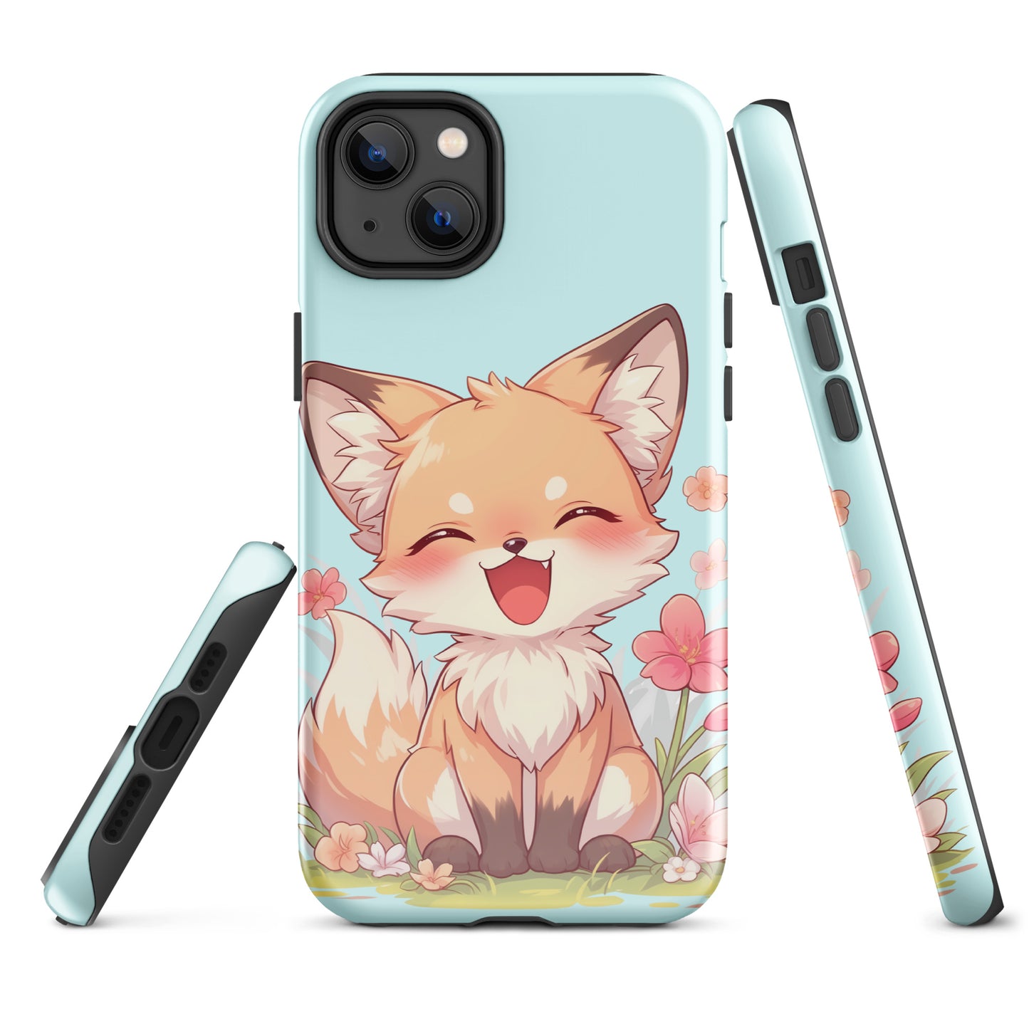 Cute red fox smiling Tough Case for iPhone®