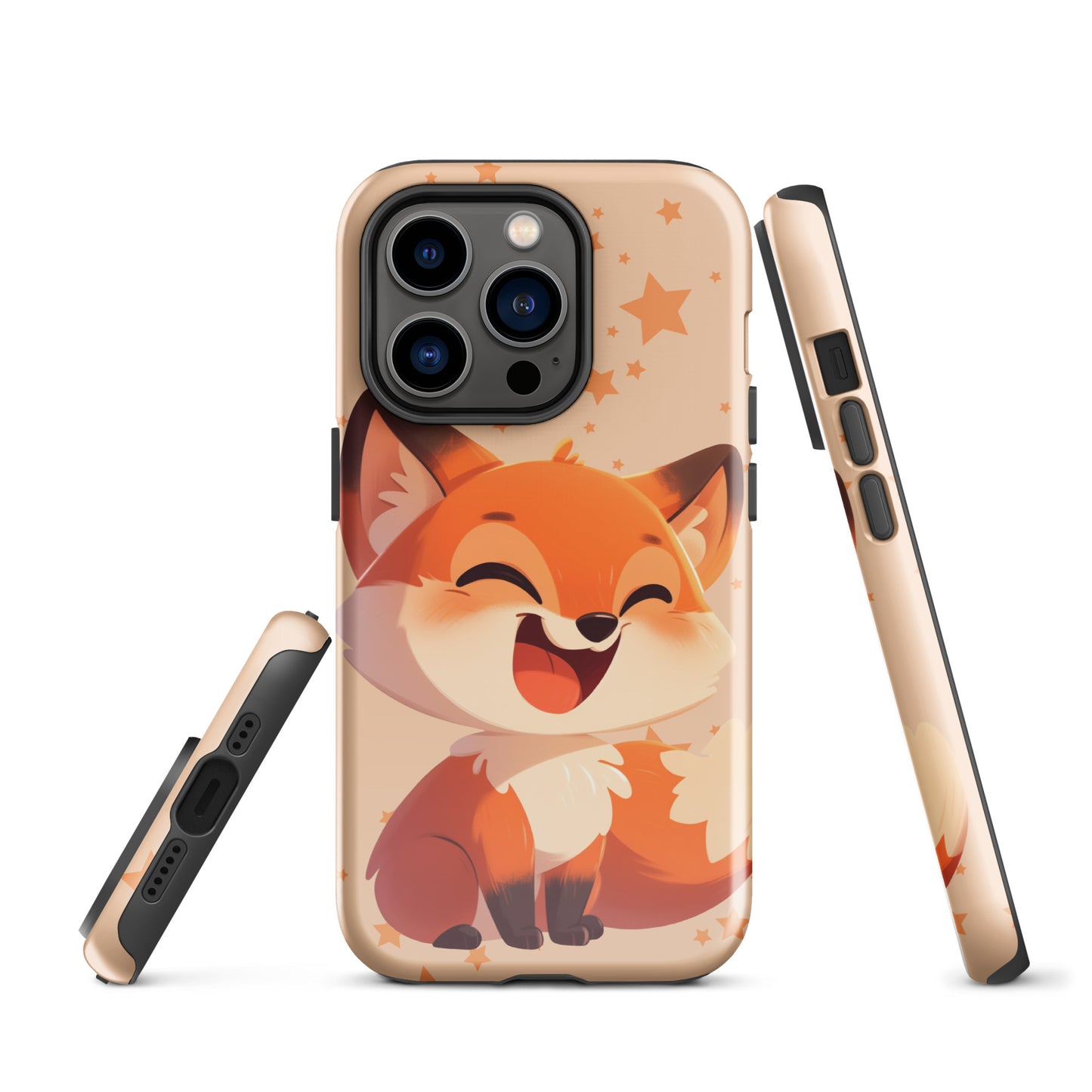 Coque rigide pour iPhone® avec renard roux de dessin animé