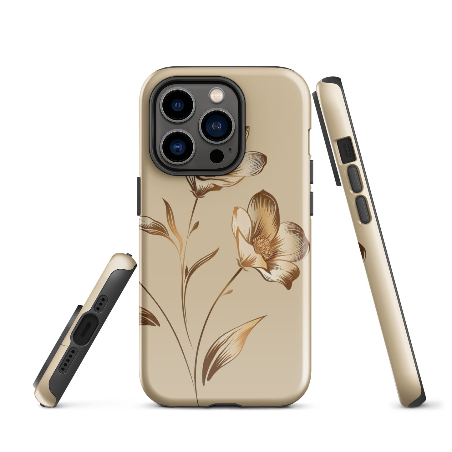 Golden flowers bunch Tough Case for iPhone®