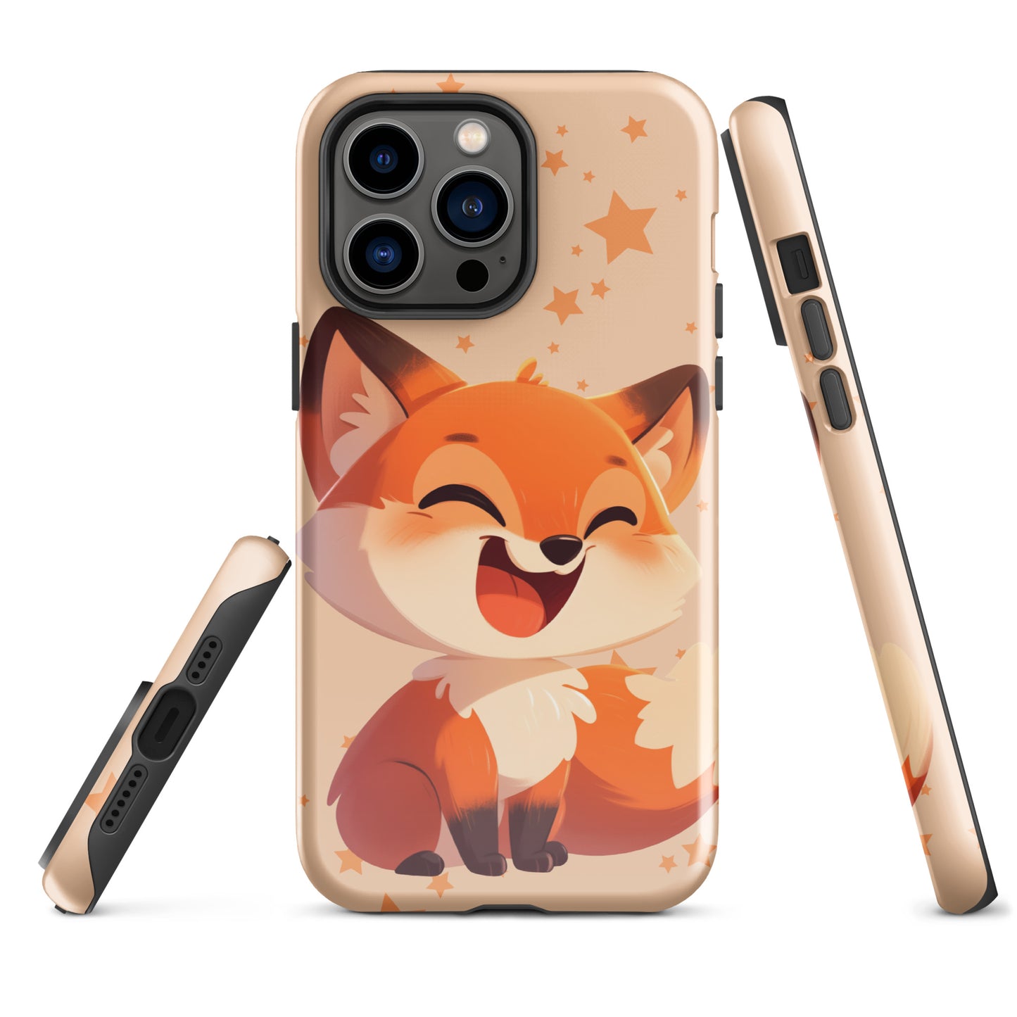 Coque rigide pour iPhone® avec renard roux de dessin animé