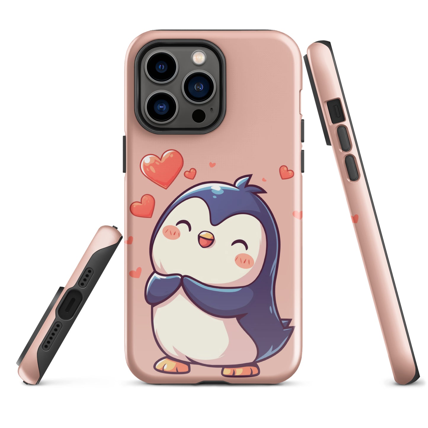 Cute penguin love Tough Case for iPhone®