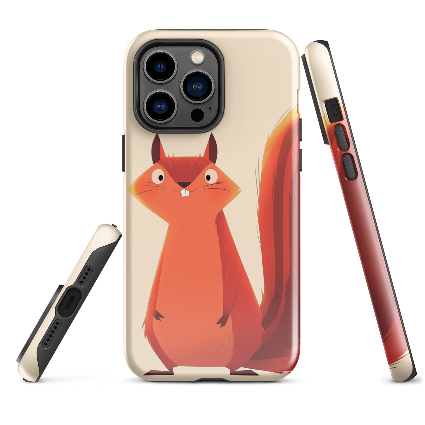 Coque rigide pour iPhone®, écureuil roux idiot