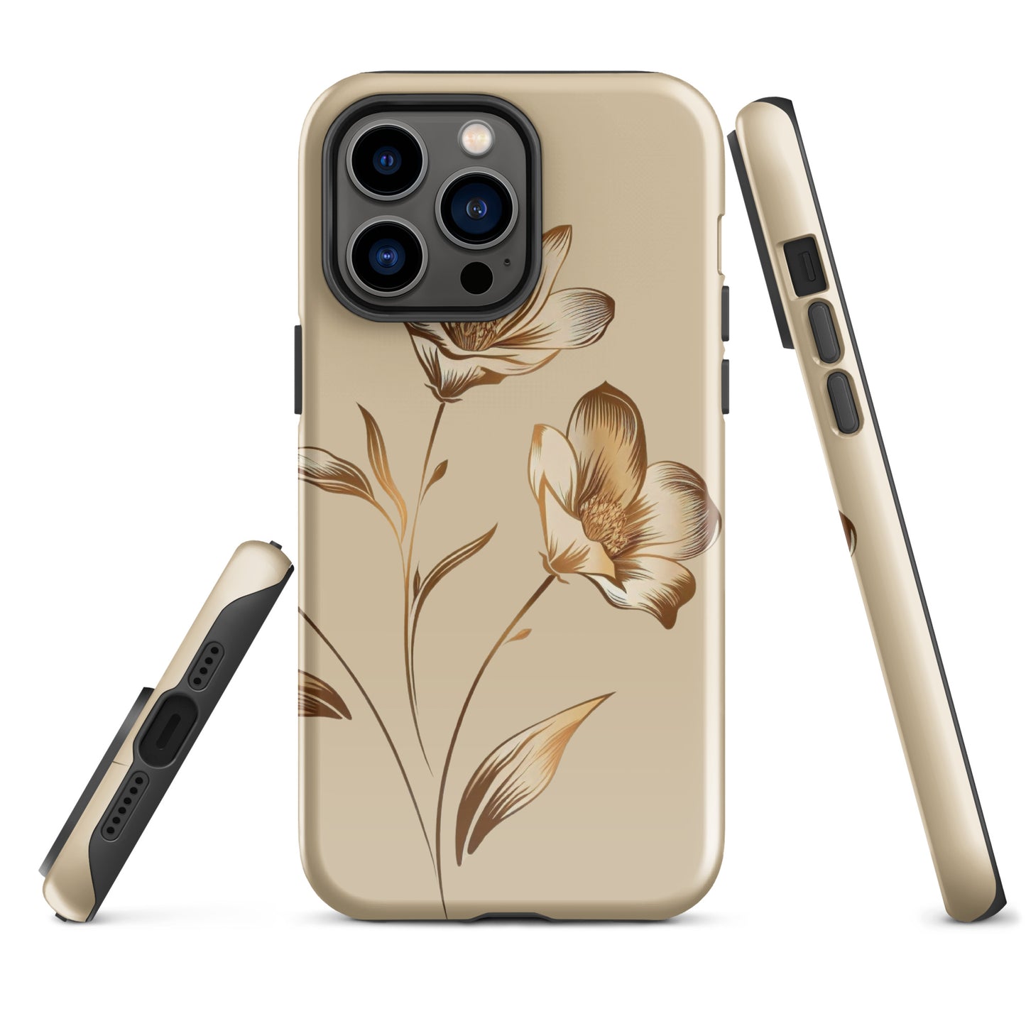 Golden flowers bunch Tough Case for iPhone®