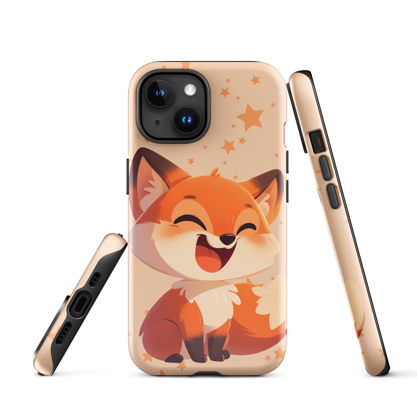 Coque rigide pour iPhone® avec renard roux de dessin animé