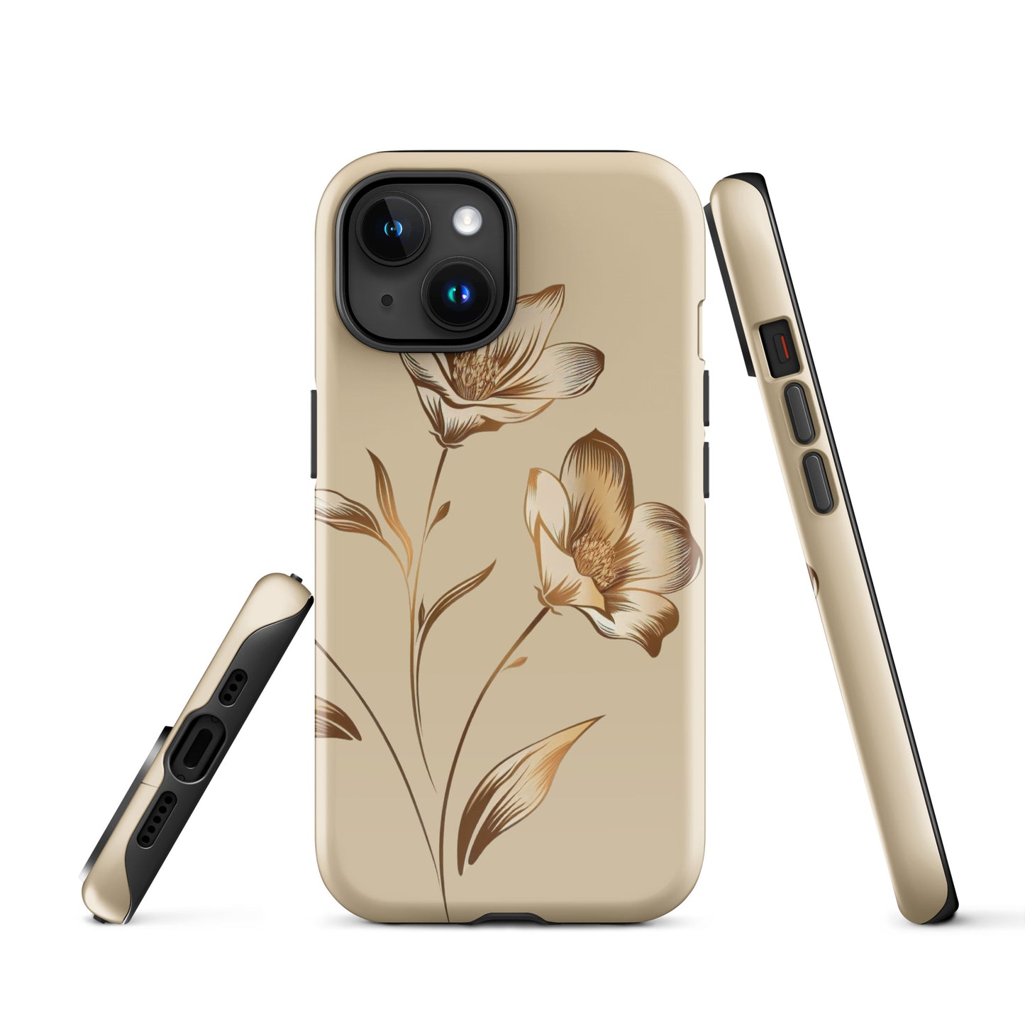 Golden flowers bunch Tough Case for iPhone®