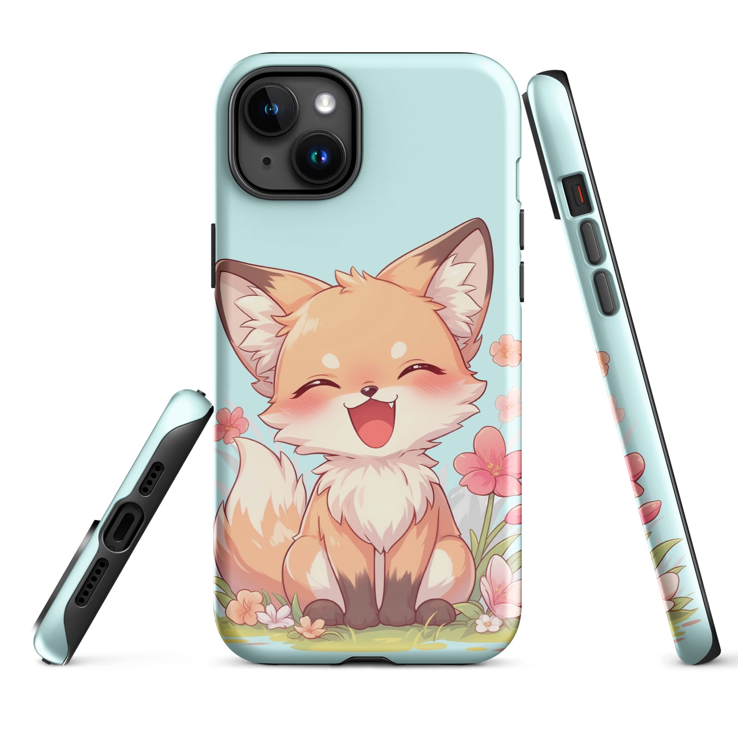 Cute red fox smiling Tough Case for iPhone®