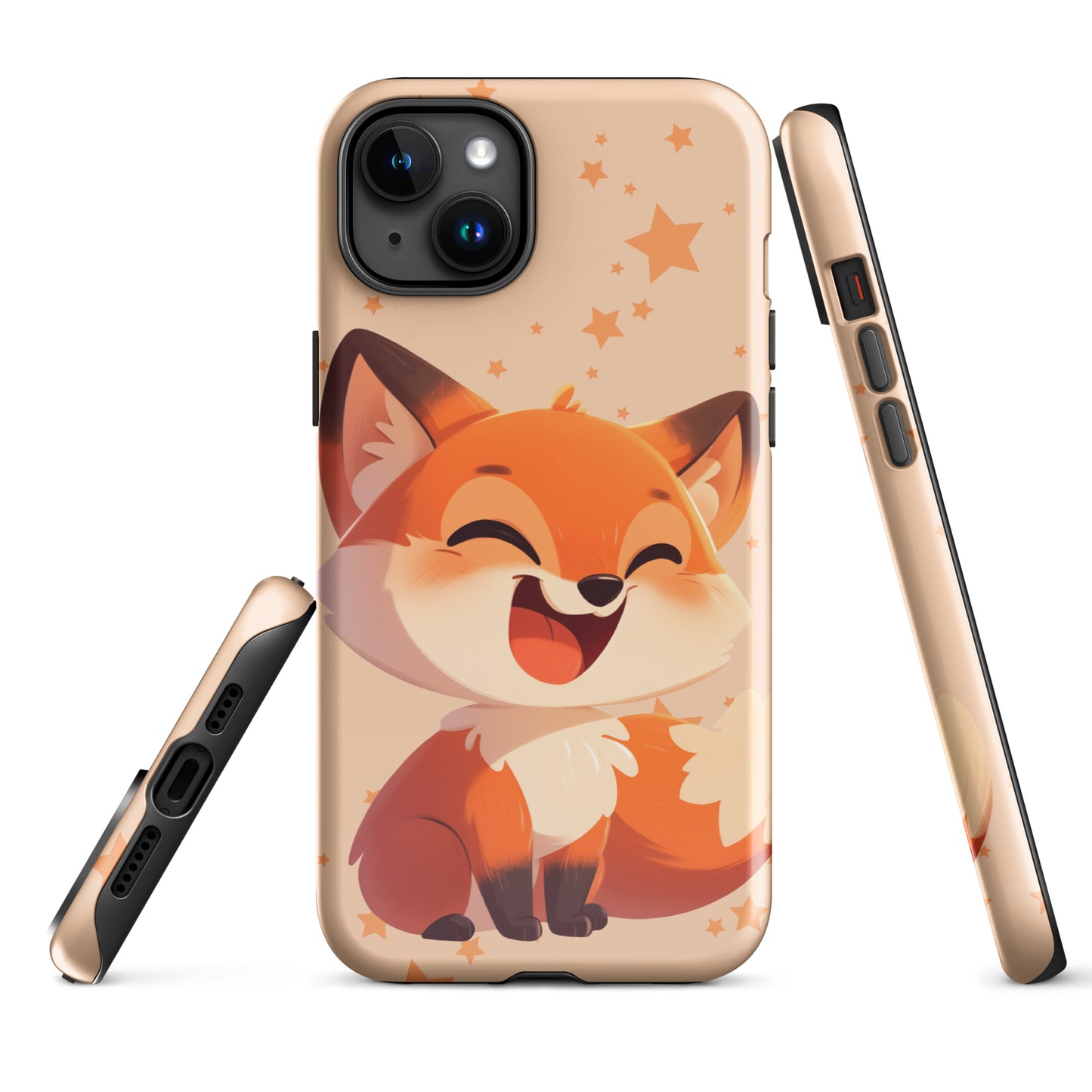 Coque rigide pour iPhone® avec renard roux de dessin animé