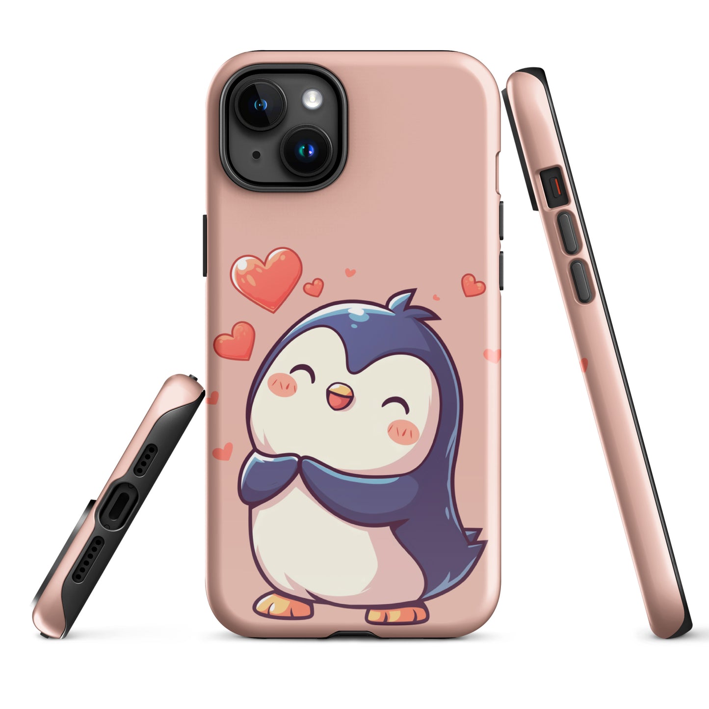 Cute penguin love Tough Case for iPhone®