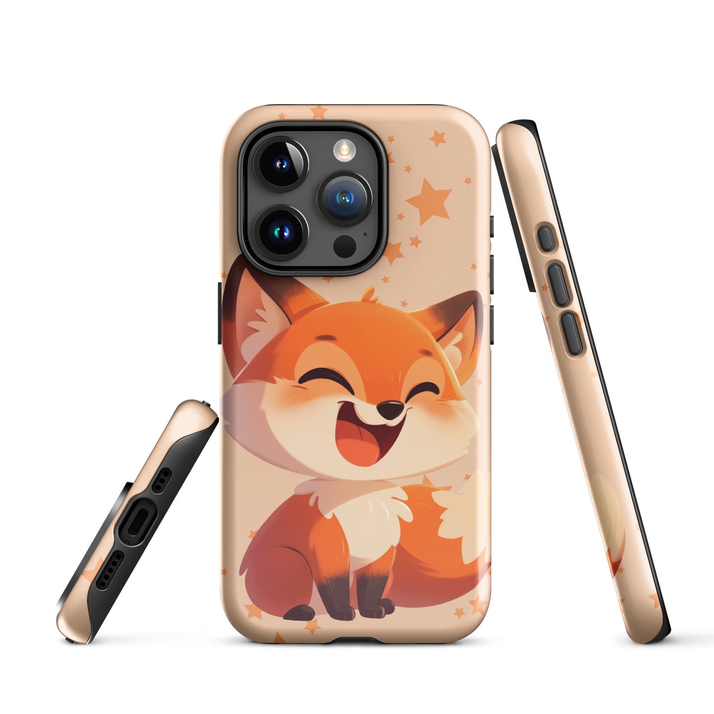 Coque rigide pour iPhone® avec renard roux de dessin animé