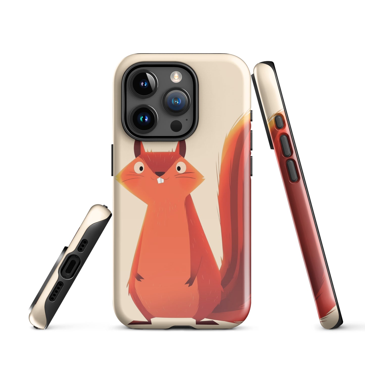 Coque rigide pour iPhone®, écureuil roux idiot