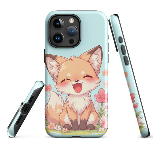 Cute red fox smiling Tough Case for iPhone®