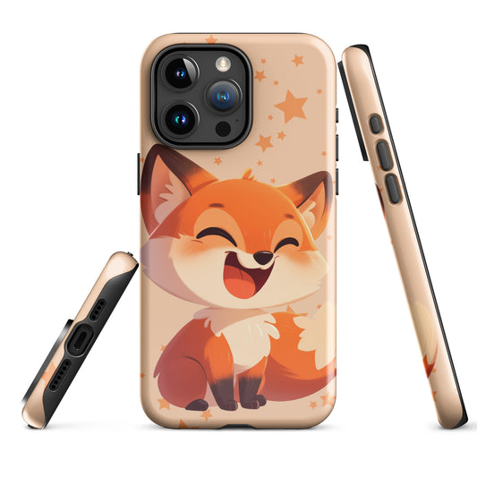 Coque rigide pour iPhone® avec renard roux de dessin animé