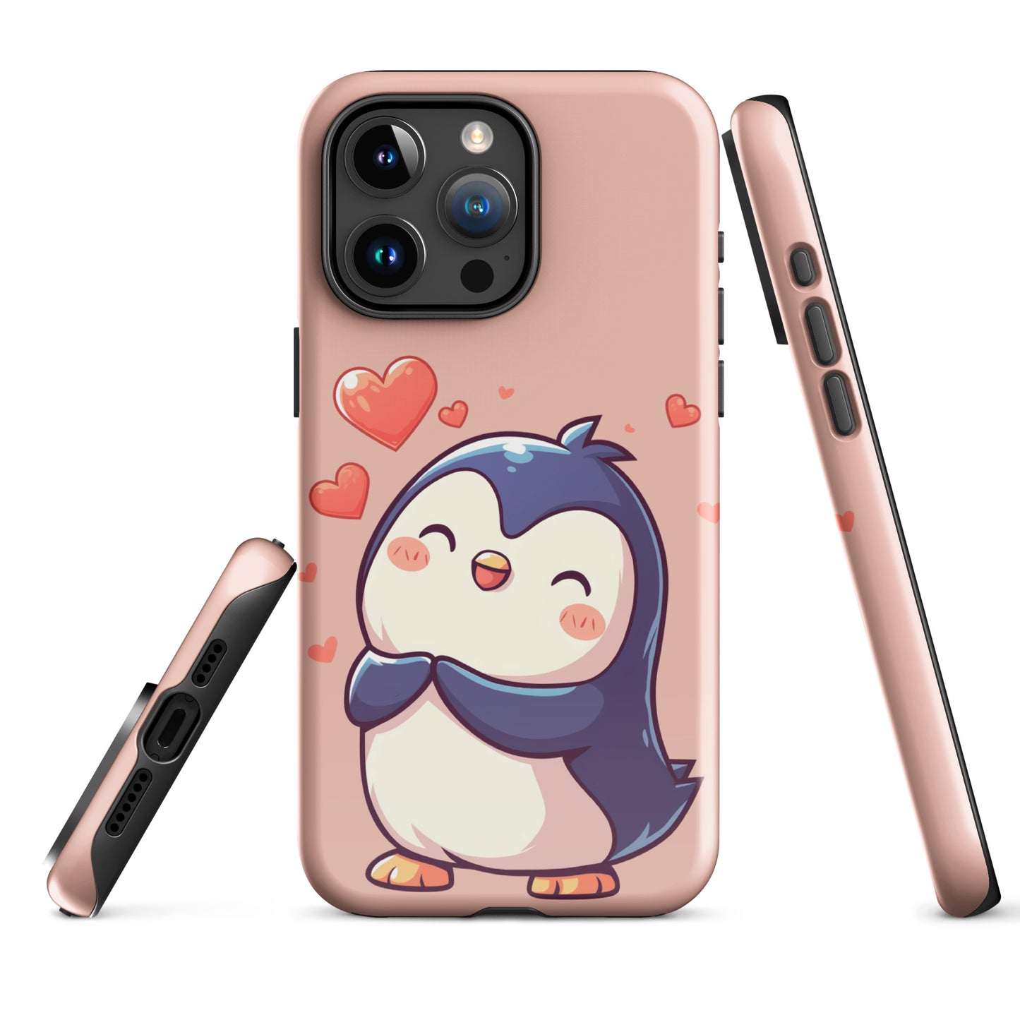 Cute penguin love Tough Case for iPhone®