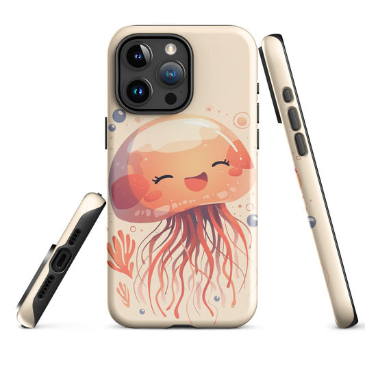 Smiling jellyfish kawaii Tough Case for iPhone®