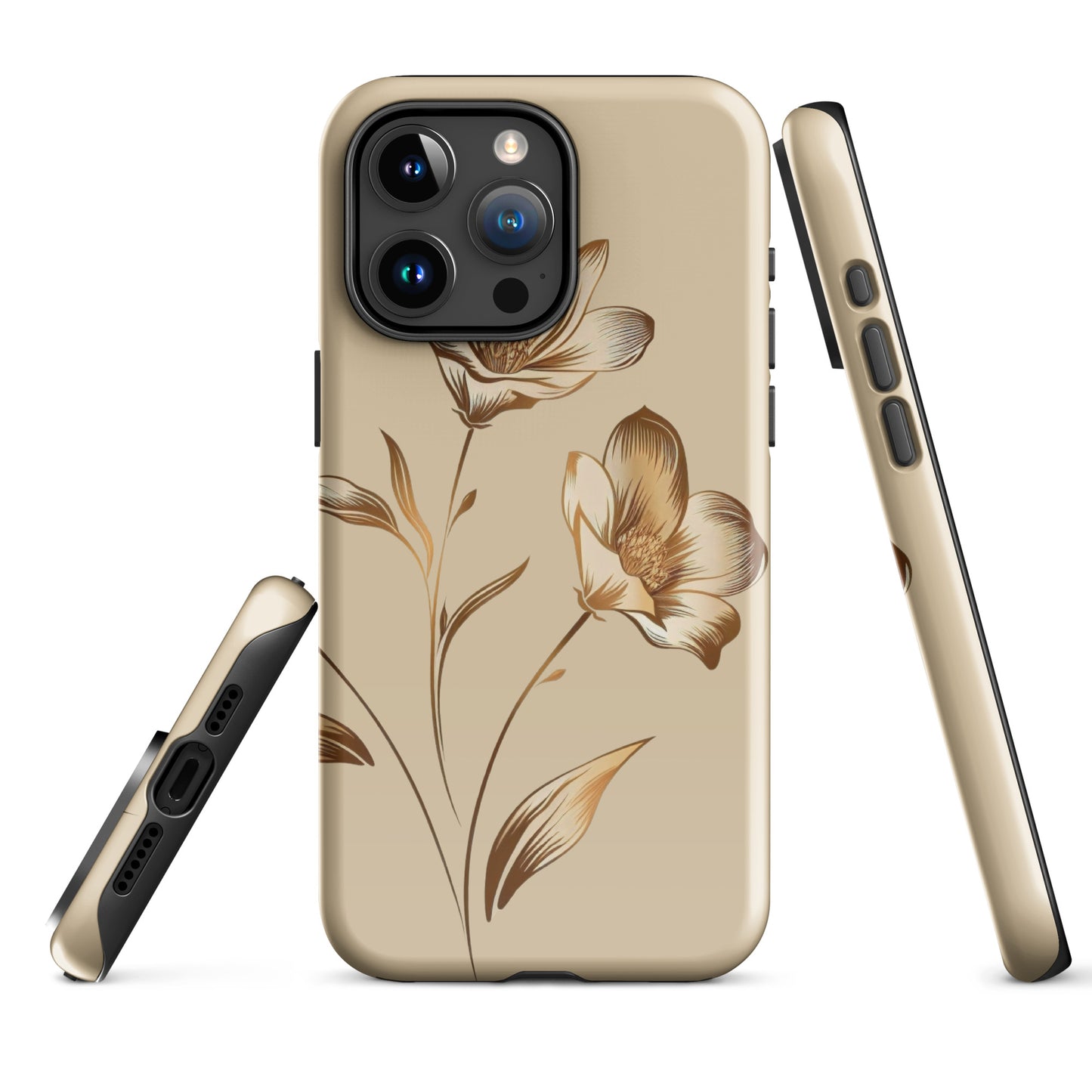 Golden flowers bunch Tough Case for iPhone®