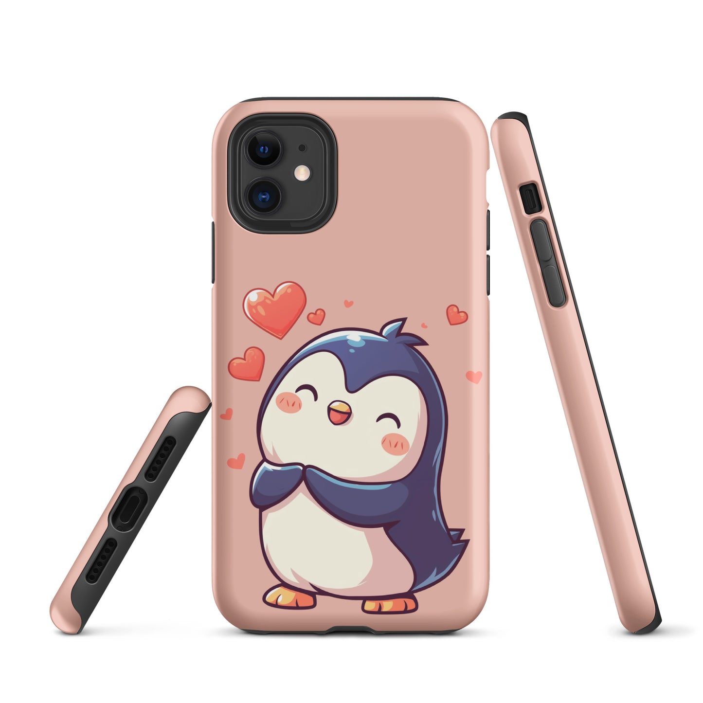 Cute penguin love Tough Case for iPhone®