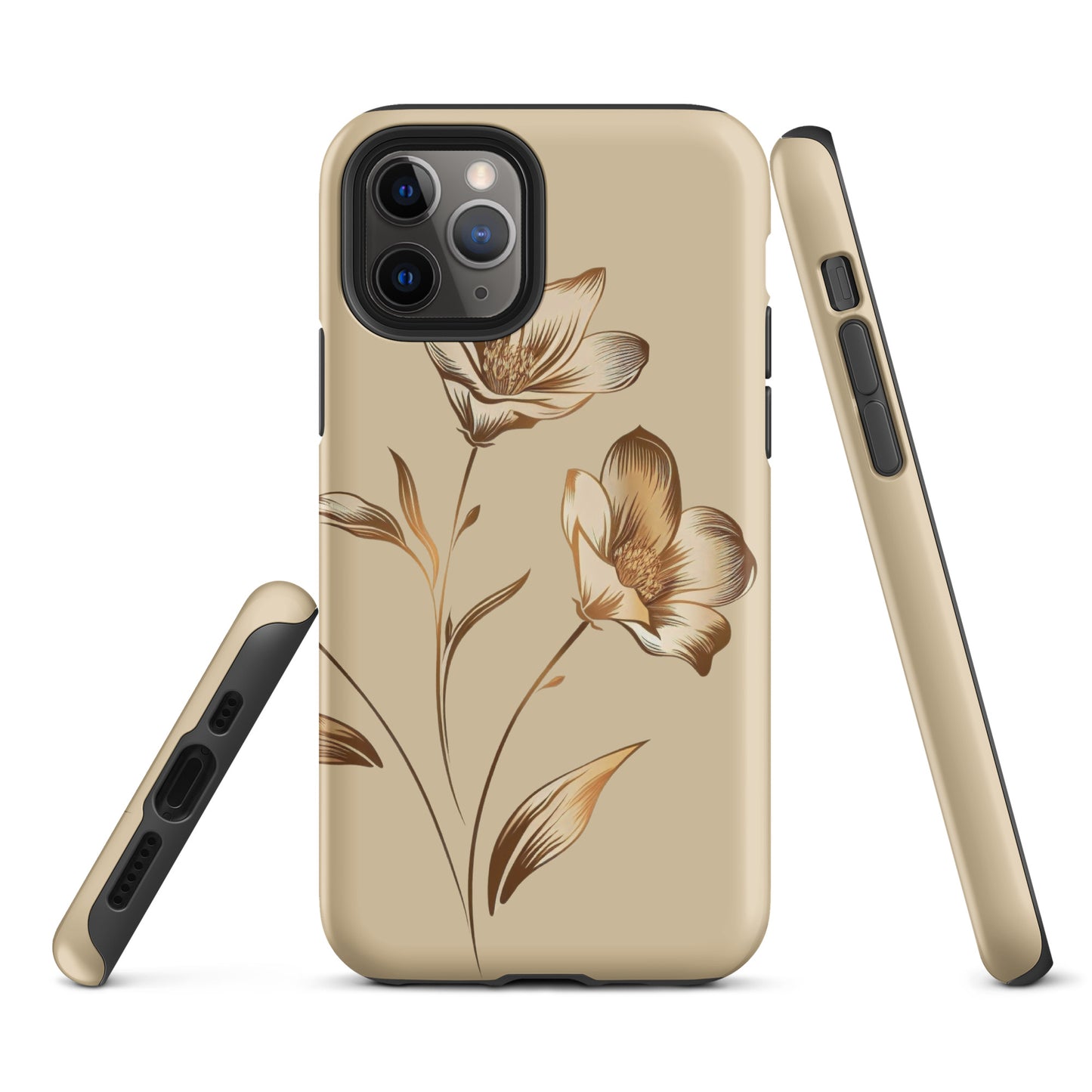 Golden flowers bunch Tough Case for iPhone®