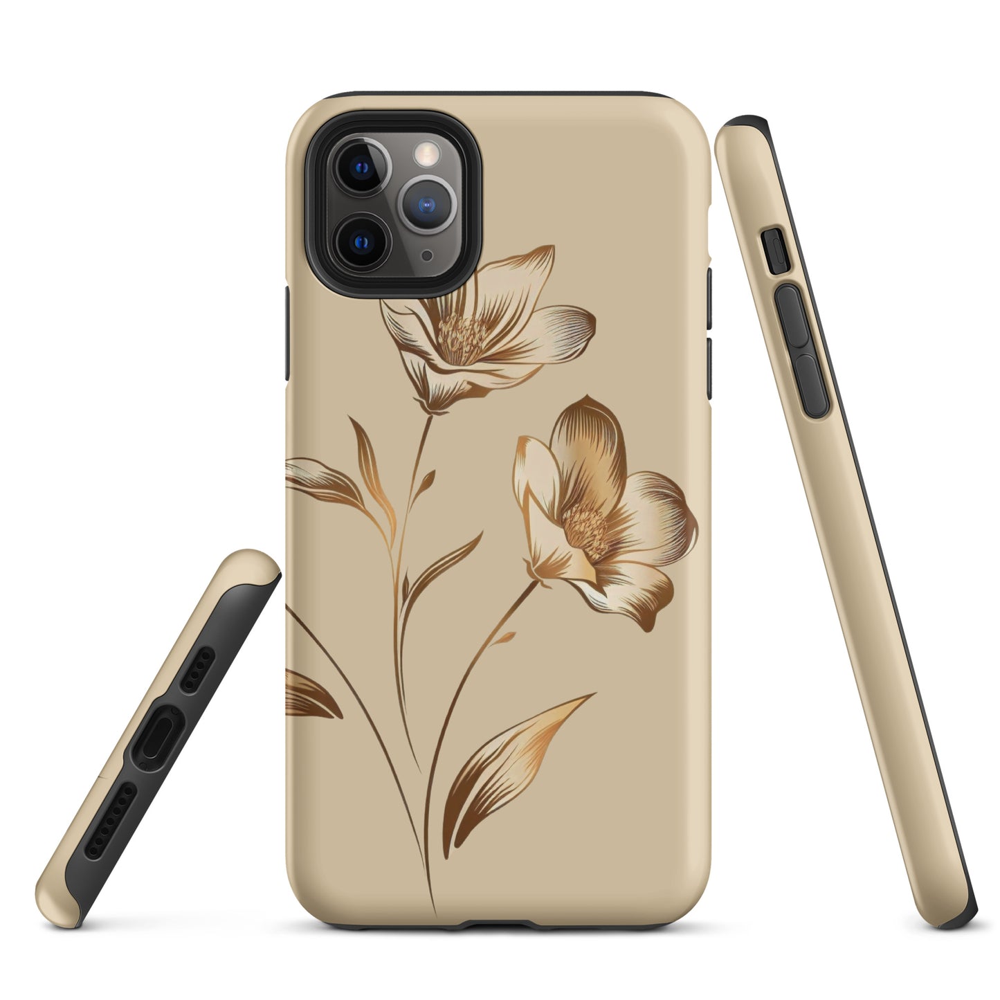 Golden flowers bunch Tough Case for iPhone®