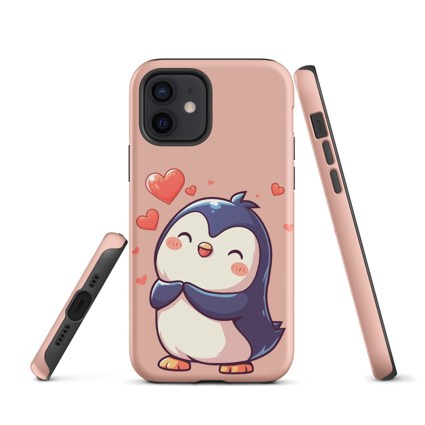 Cute penguin love Tough Case for iPhone®